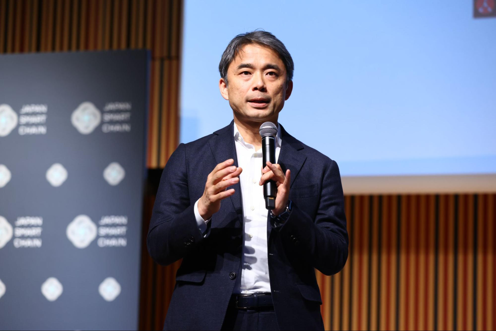 Daisuke Iwase at Japan Smart Chain Launch Event